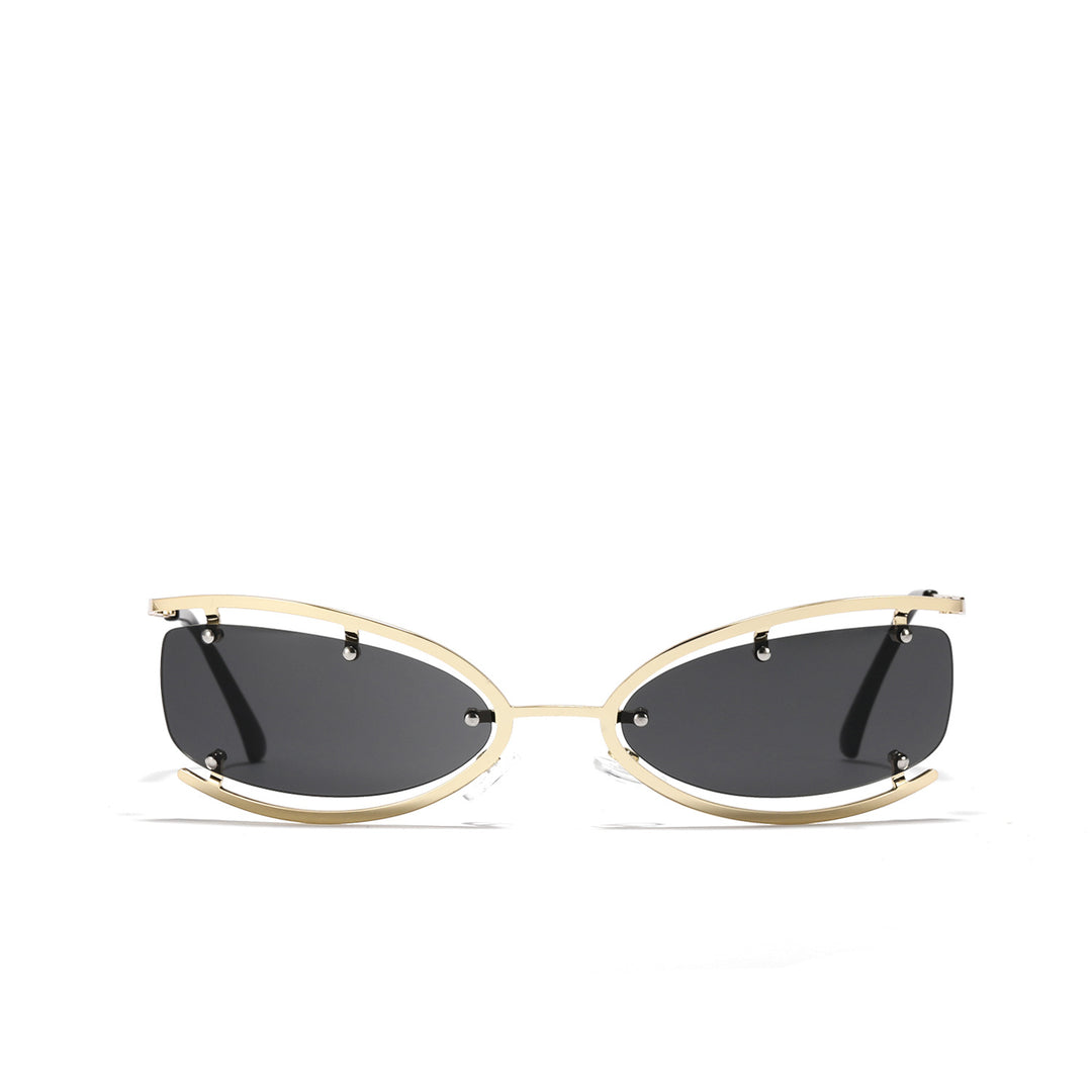 Damen modische Sonnenbrille mit einzigartiger Rahmenkonstruktion Karnz