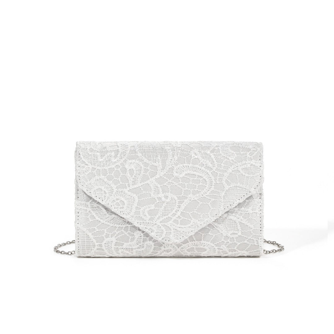 Elegante Clutch mit Spitzen-Details