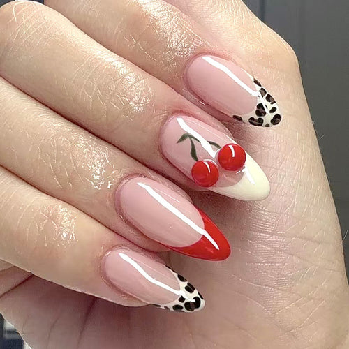 Dekorative Stiletto Druck-Nagelkunst Karnz