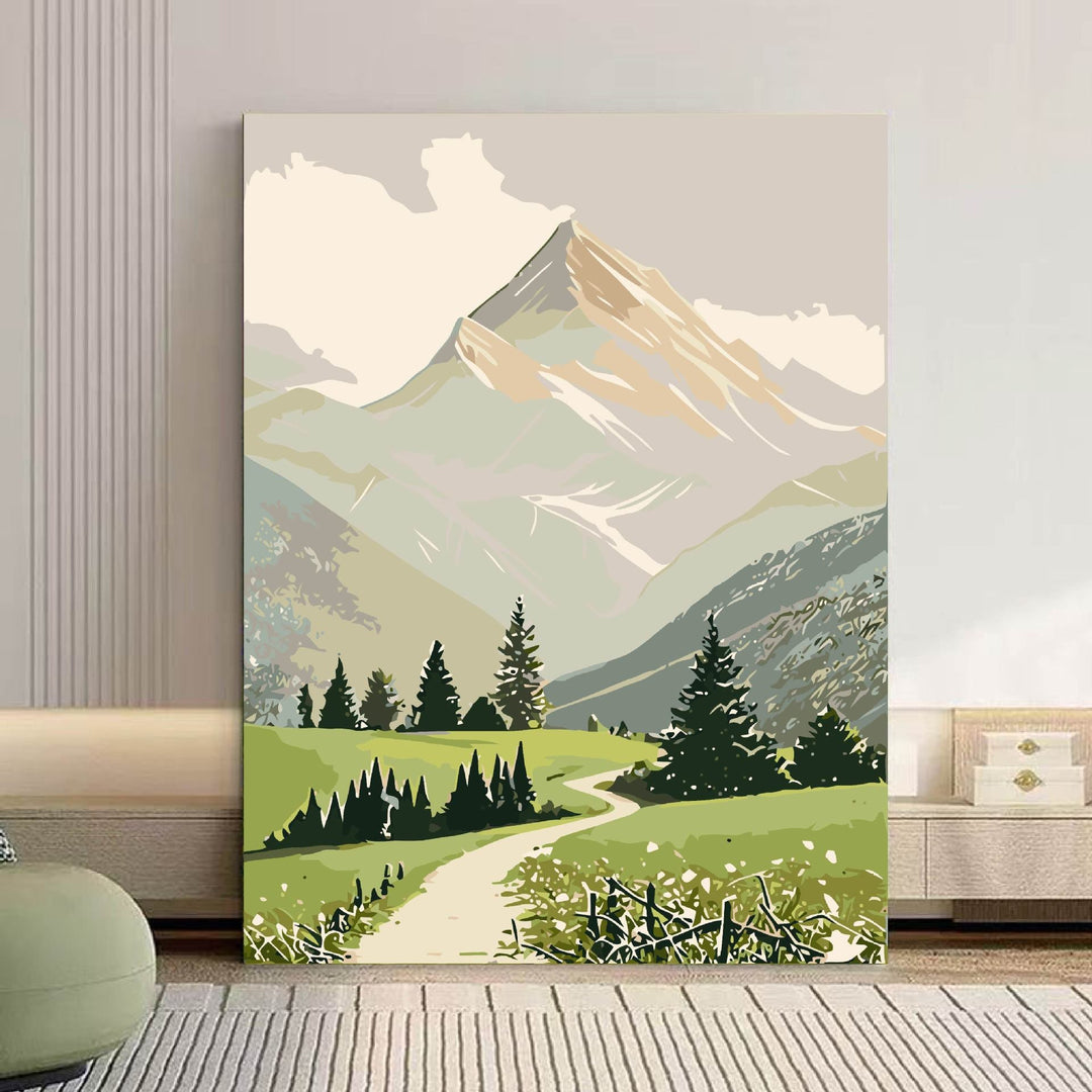Szenische Berglandschaft Leinwand Kunst Karnz 1785768018