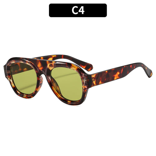 Retro-inspirierte dicke Rahmen-Sonnenbrille