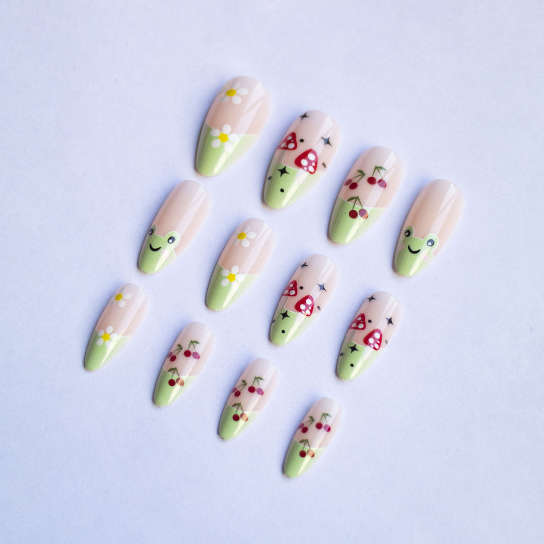 Künstlerisches Floral-Nagelkunst-Design-Kit  1790957892