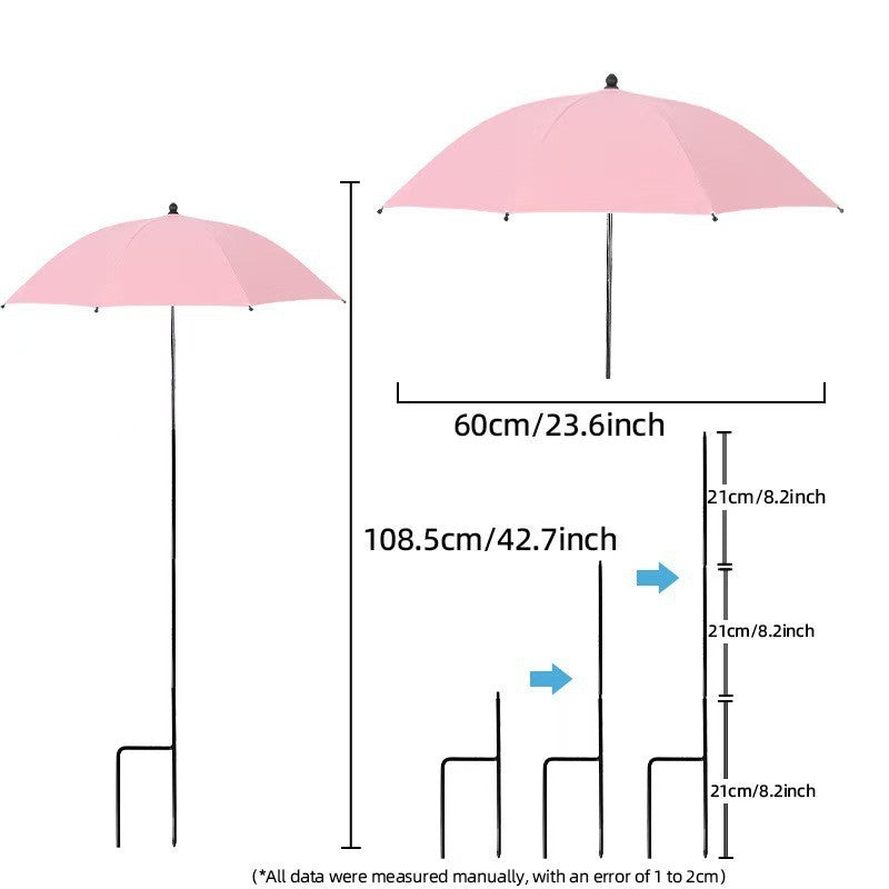Damen Sonnenschutzschirm mit flexiblem Stativ Karnz