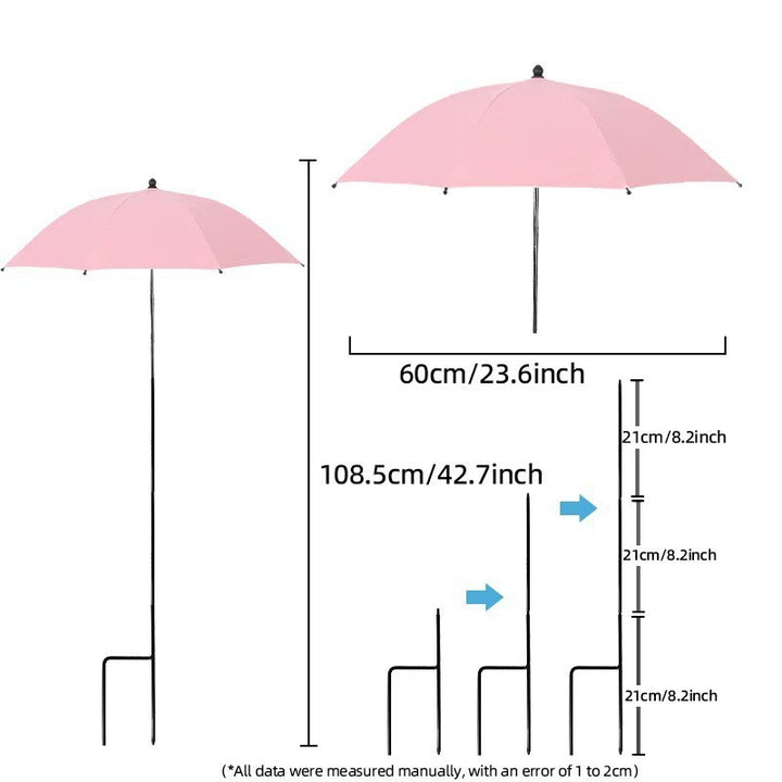 Damen Sonnenschutzschirm mit flexiblem Stativ Karnz