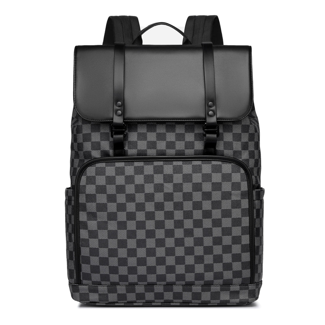 Stylischer Schachbrettmuster-Rucksack Karnz