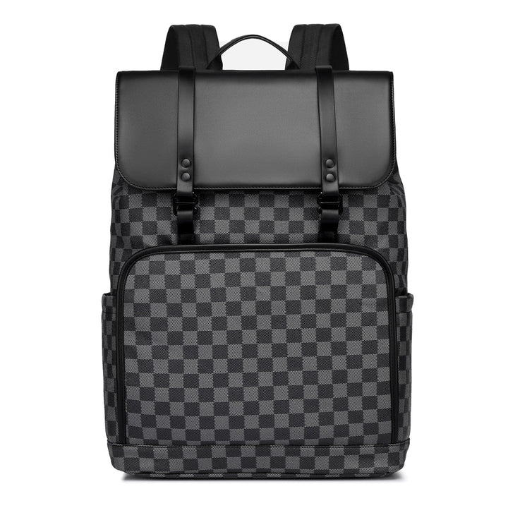 Stylischer Schachbrettmuster-Rucksack Karnz