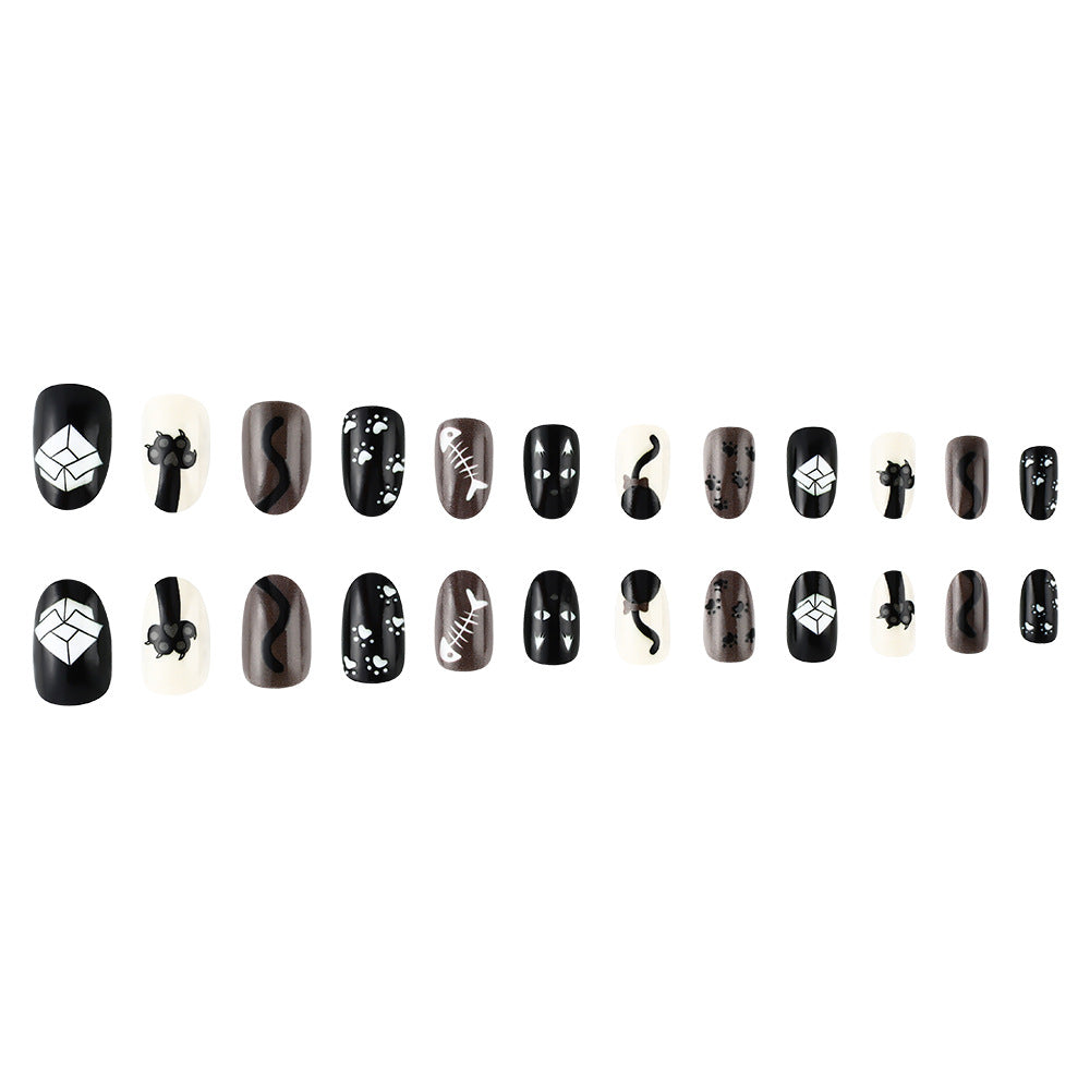 Kreatives katzenmotiviertes Nagelkunst-Set Karnz
