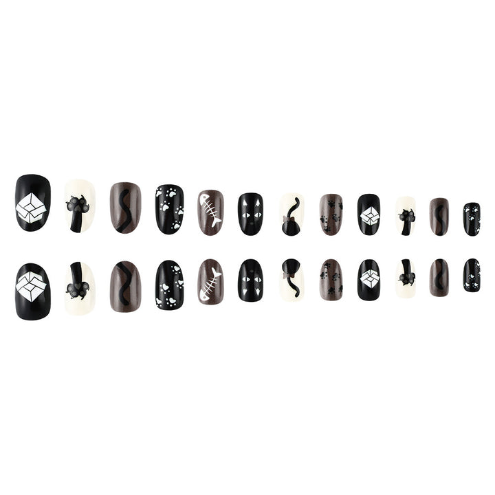 Kreatives katzenmotiviertes Nagelkunst-Set Karnz