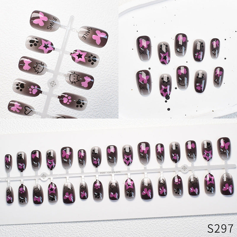 Niedliches Tier-Themen Press-On Nagelset Karnz