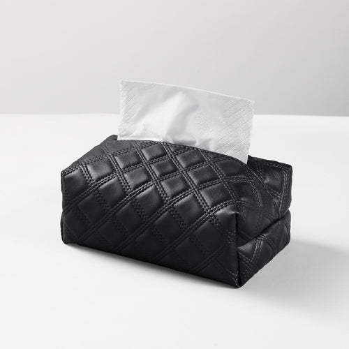 Elegante gesteppte Taschentuchbox-Abdeckung