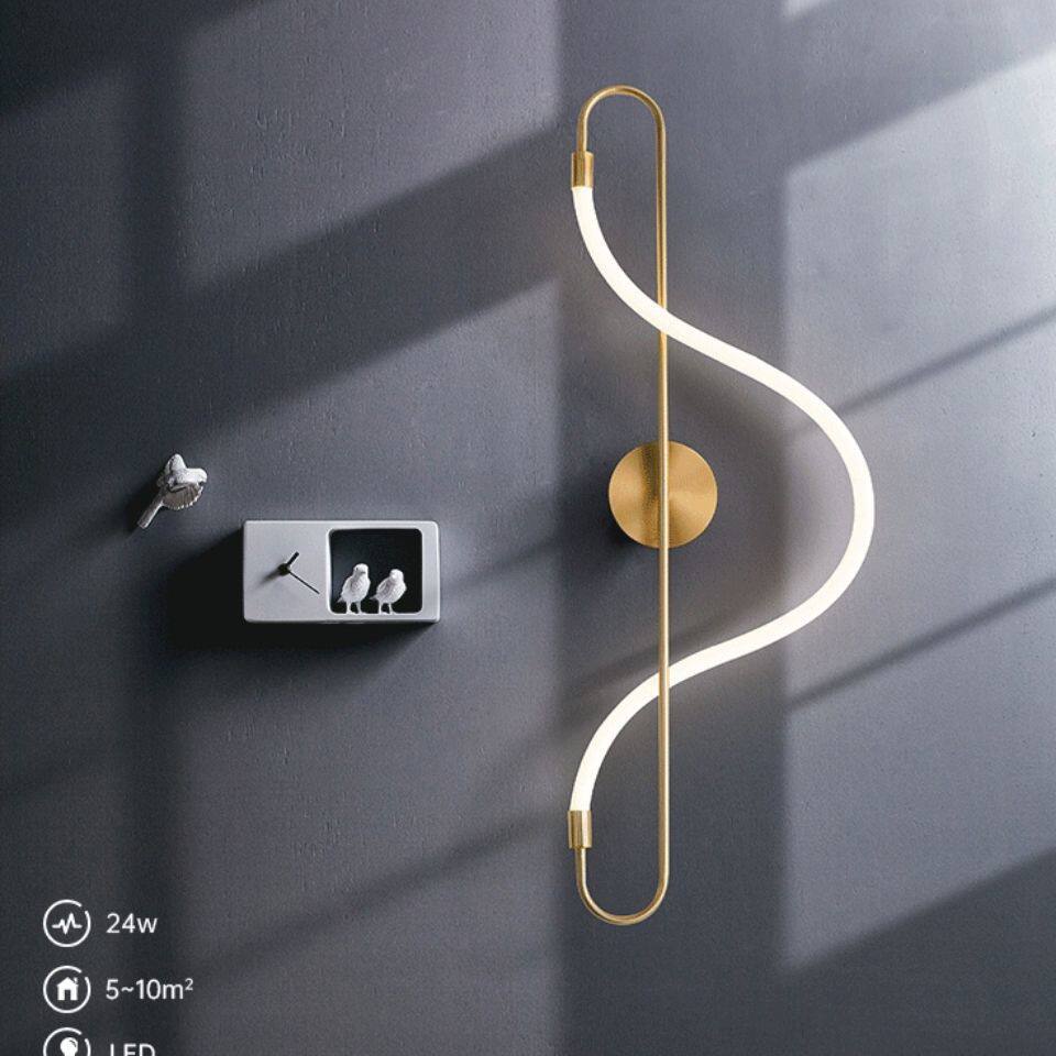 Künstlerische LED-Wandlampe
