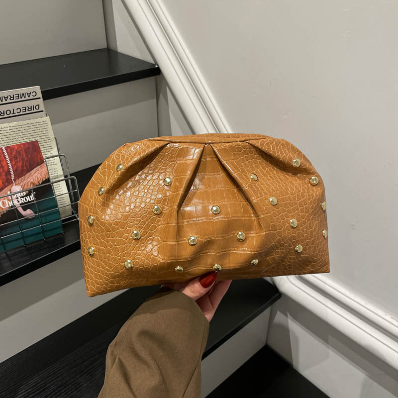 WoElegant Texturiertes Krokodilmuster Clutch Bag Karnz