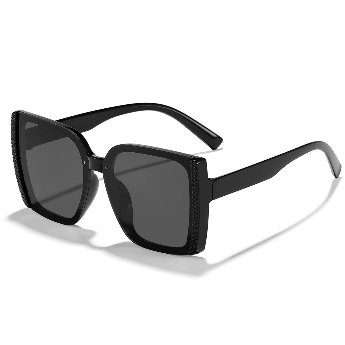 Damen Mode-Sonnenbrille im modernen Leopardenmuster mit Glamour-Elementen Karnz