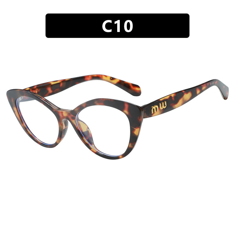 Damen elegante Cat-Eye Sonnenbrille mit luxuriösem hochwertigen Rahmen Karnz