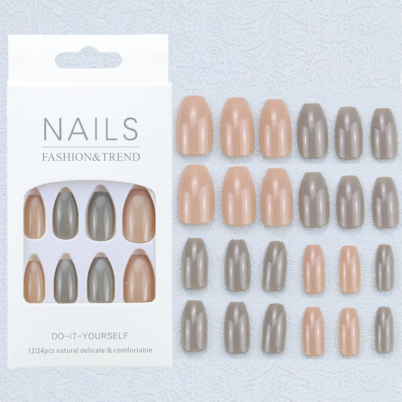 Künstlerisches Grafik Press-On Nagelset Karnz