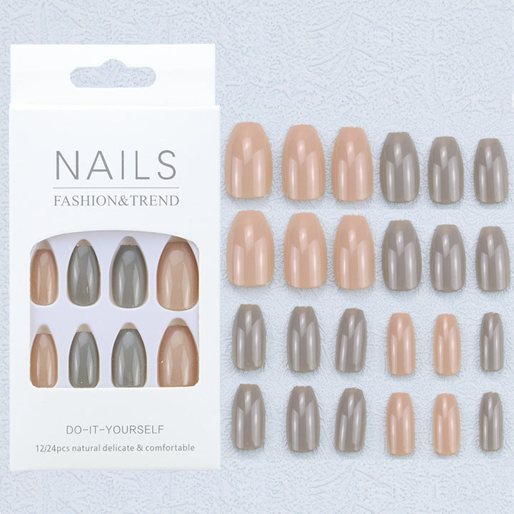 Künstlerisches Grafik Press-On Nagelset Karnz