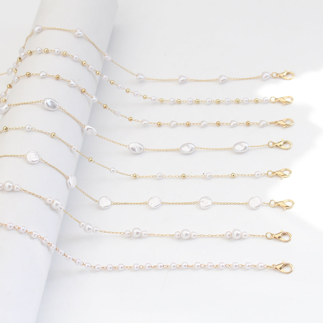 Perlenakzentuierte Brillenband Karnz