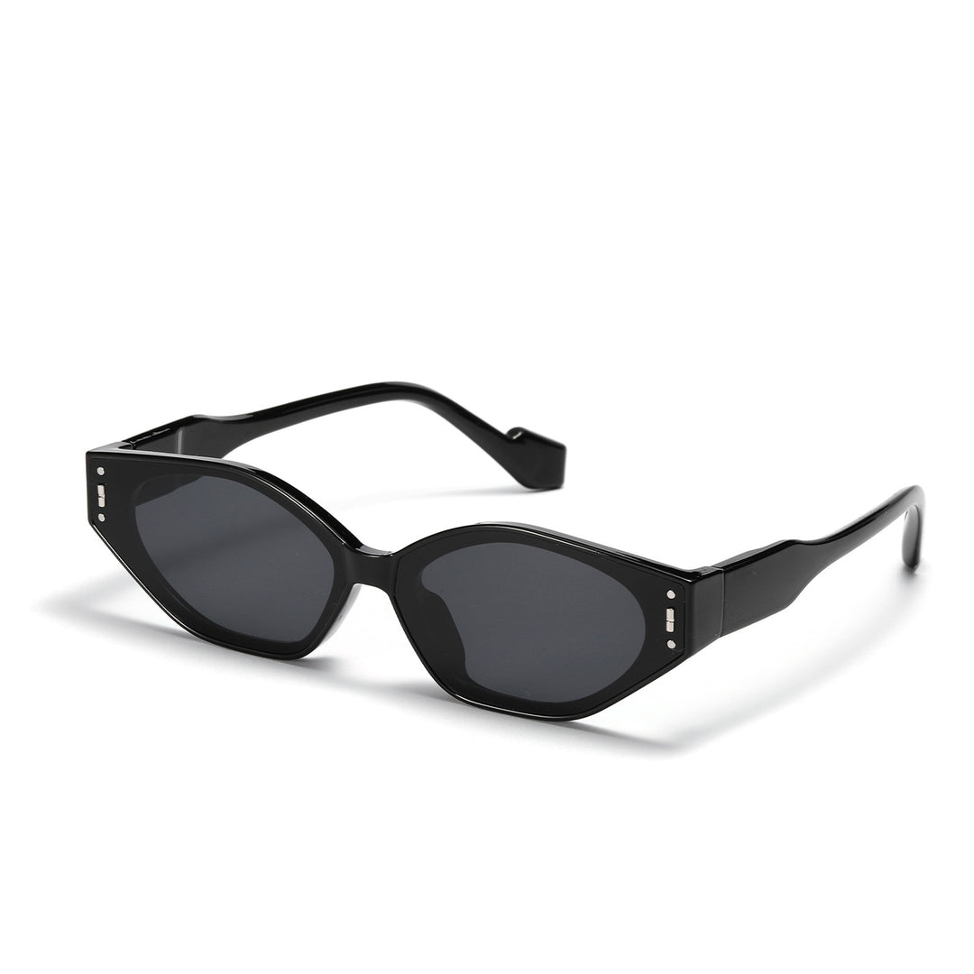 Damen geometrische Sonnenbrille im futuristischen Design Karnz