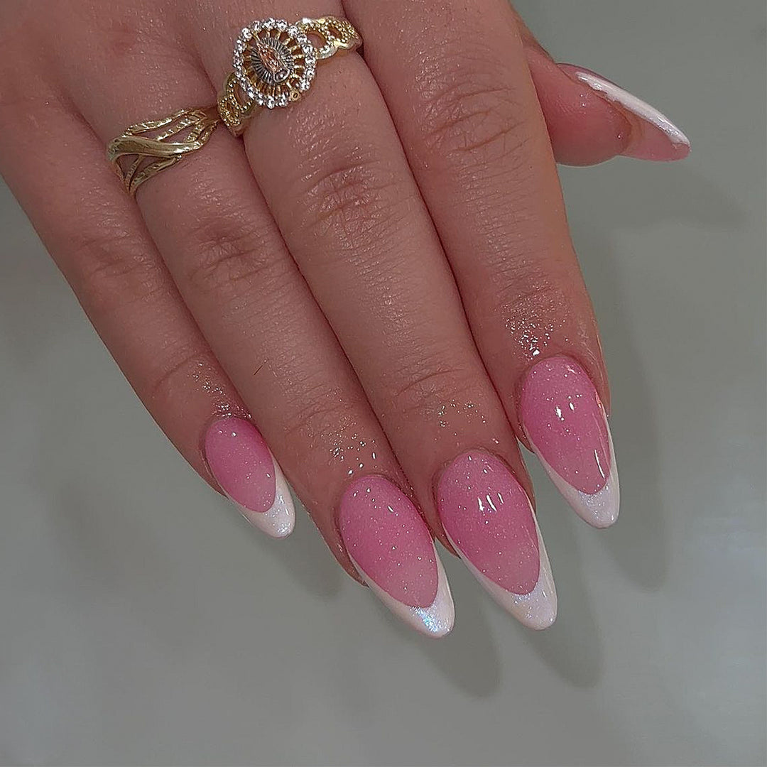 Elegante Acryl Stiletto Nagel Kunst Extensions Karnz