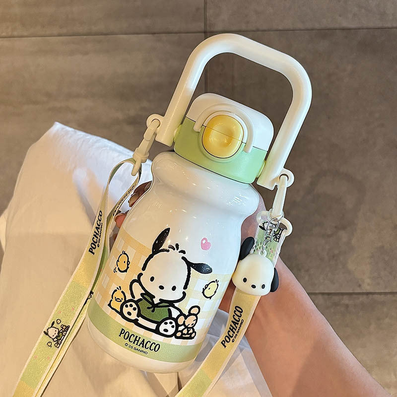 Damen Trinkflasche mit stylishem Kuromi-Design Karnz