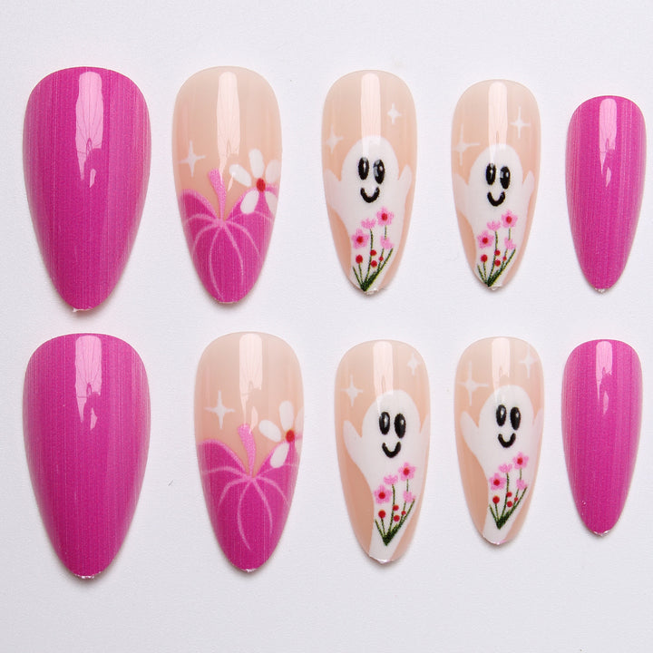 Kreatives Kunstnagel-Set mit Gespenst-Design Karnz