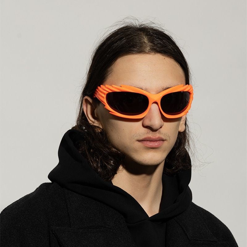 Damen sportliche und stylische Sportsonnenbrille mit innovativem Design Karnz