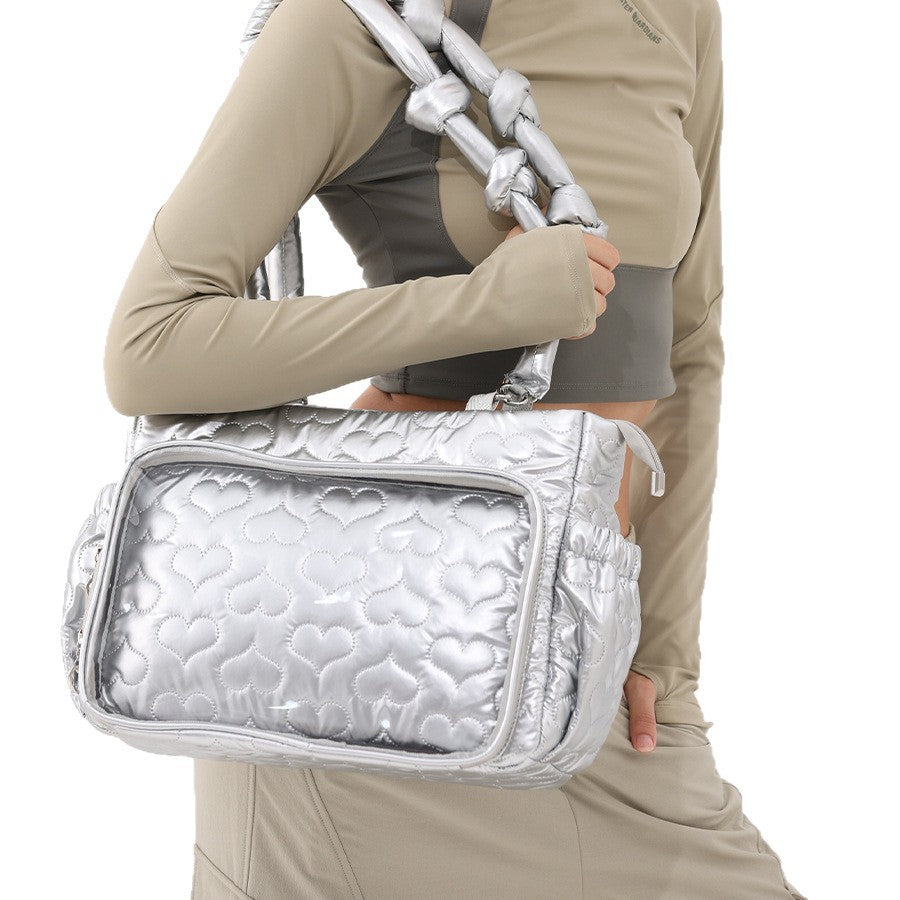 Herz-Muster Stepphandtasche