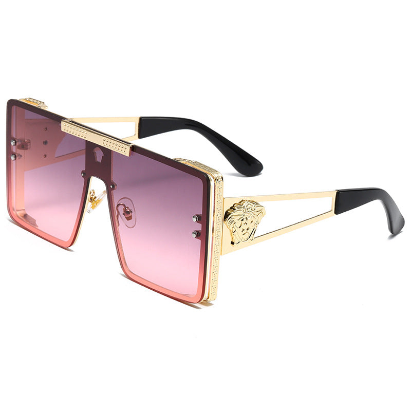 Damen oversized Luxus-Sonnenbrille mit filigranem Designelement Karnz