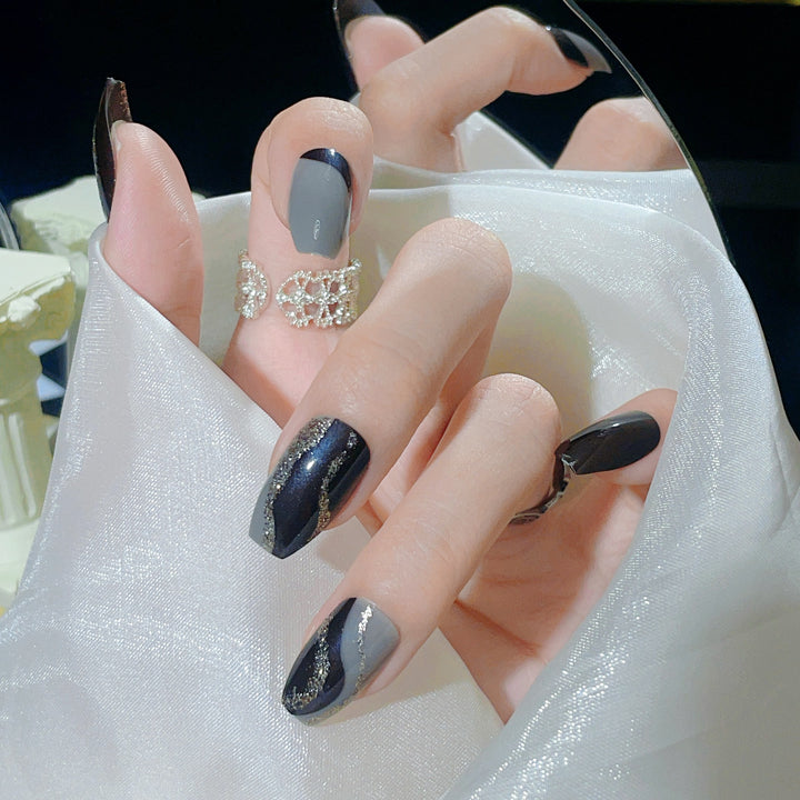 Funkelndes Gradient Press-On Nail Set