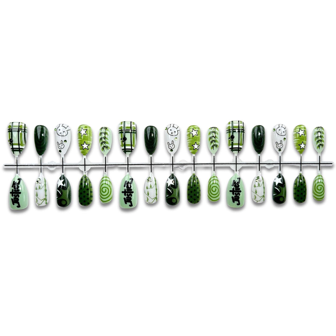 Verspieltes Cartoon-Themen Press-On Nagelset