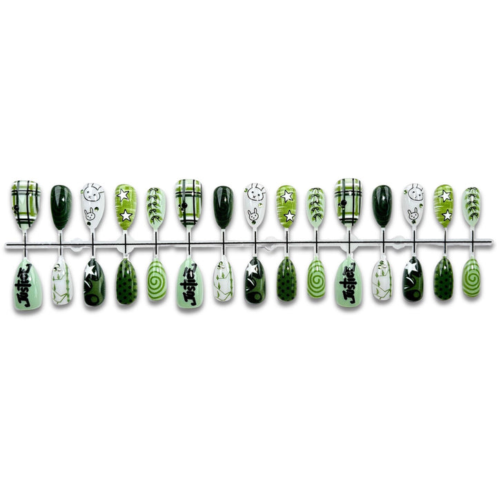 Verspieltes Cartoon-Themen Press-On Nagelset