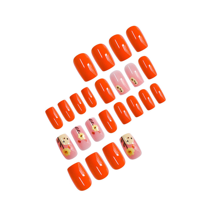 Künstlerische Floral Nagelkunst Karnz