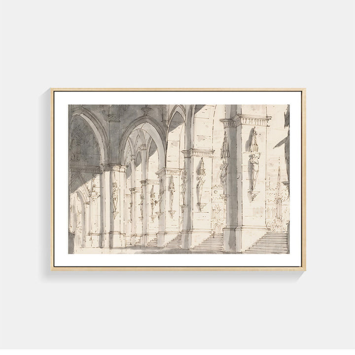 Architektonischer Kunstdruck für Wohnkultur