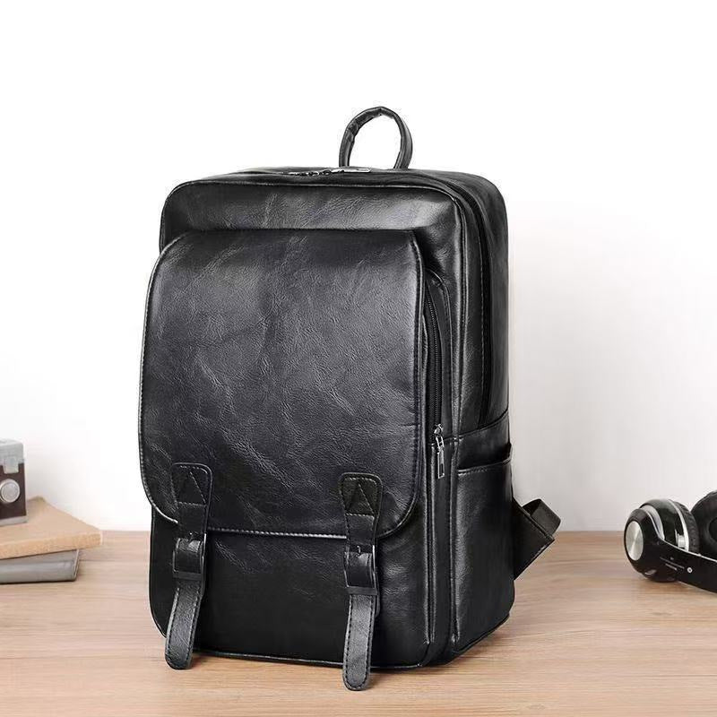 Leder Laptop Rucksack Karnz