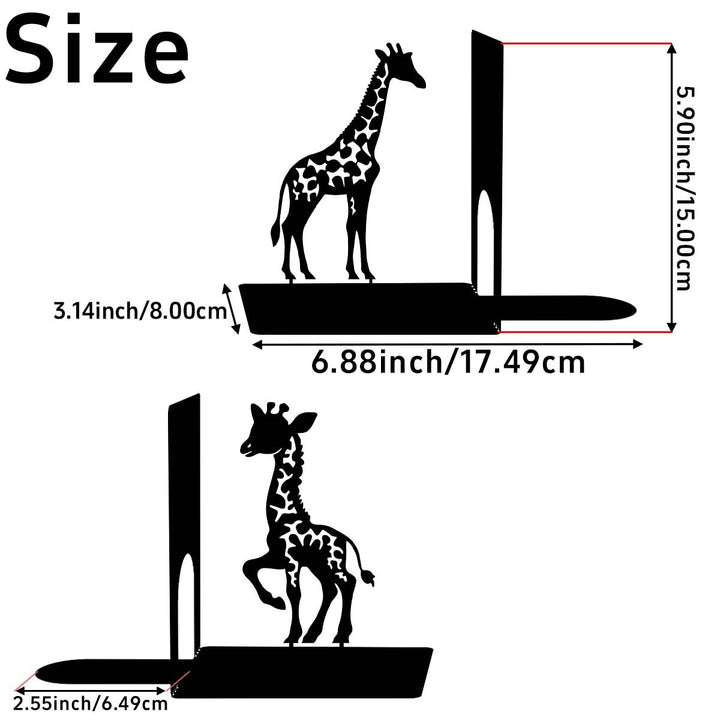 Künstlerische Giraffe Buchstütze
