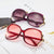 Damen große cat-eye Sonnenbrille mit dekorativen Akzenten Karnz