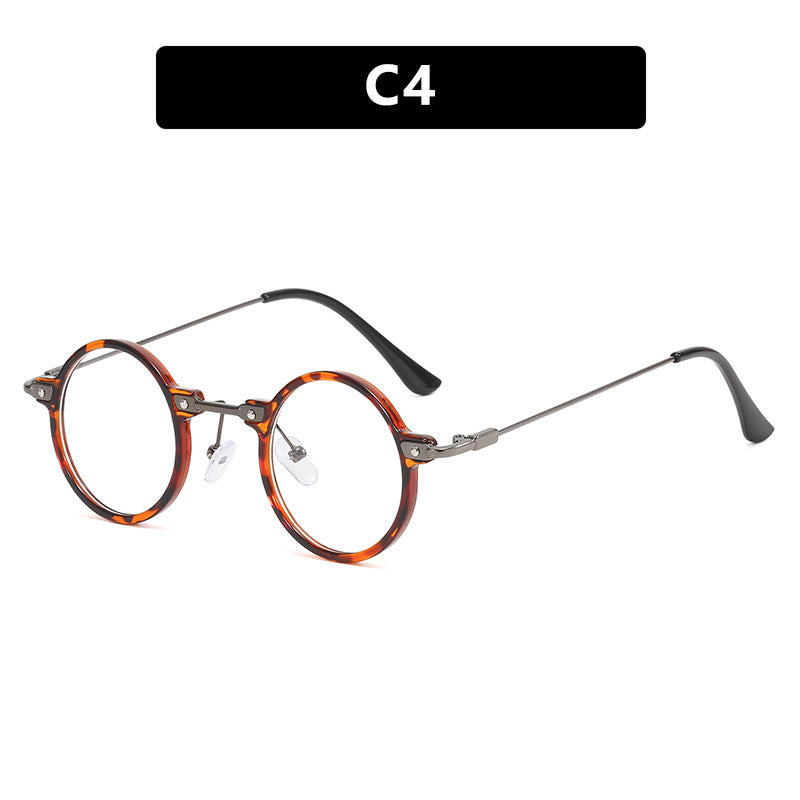 Damen modische runde Sonnenbrille mit stylischem Metallrahmen und polarisierenden Gläsern Karnz