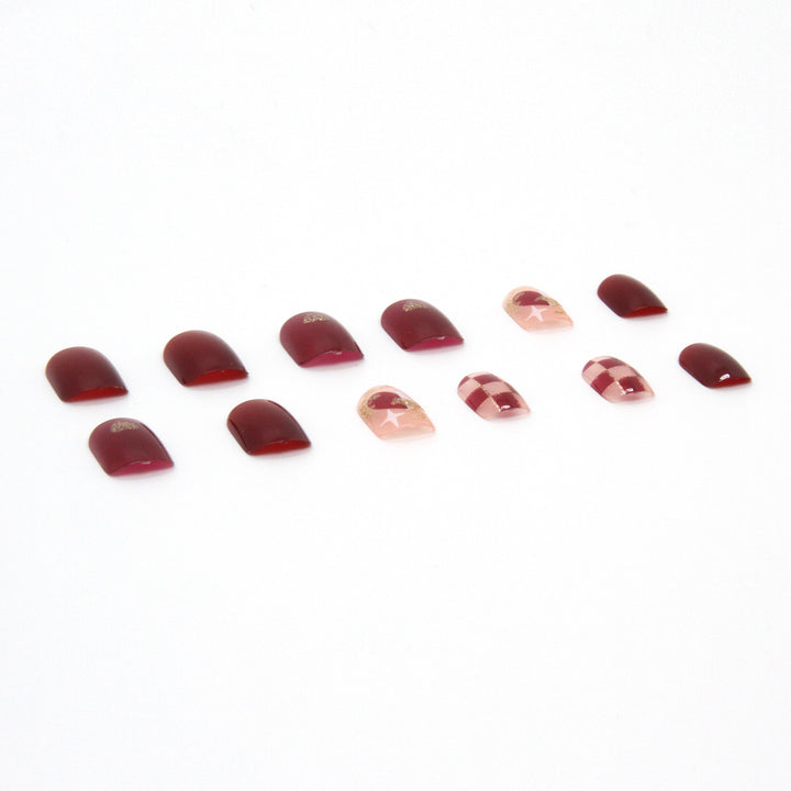 Künstlerisches Design Press-On Nagelset Karnz