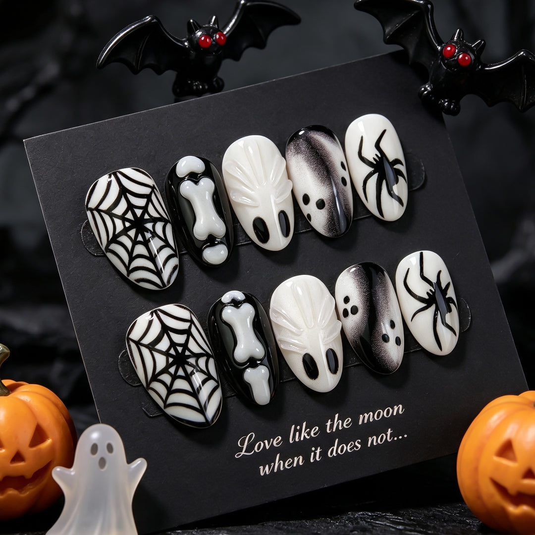 Halloween-Themen Press-On Nagelkunst Set 1790738549