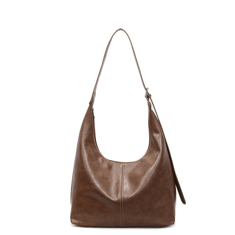 Premium Leder Slouchy Handtasche Karnz