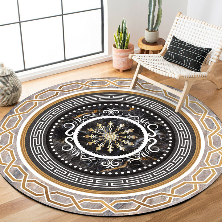 Eleganter runder Teppich Karnz