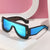 Damen futuristische Oversized Sonnenbrille Karnz