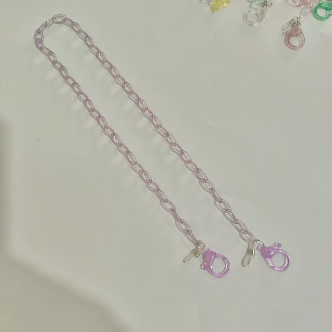 Handgemachte Brillenhalterkette Aus Transparentem Material Karnz