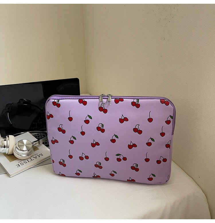 Verspielte Kirschmotiv Laptop Sleeve Karnz