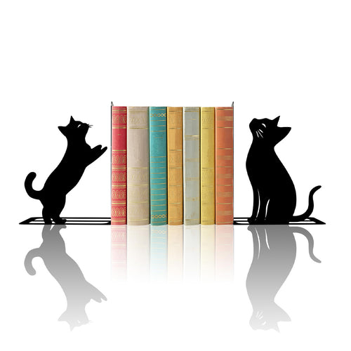 Künstlerische Katzenbuchstützen