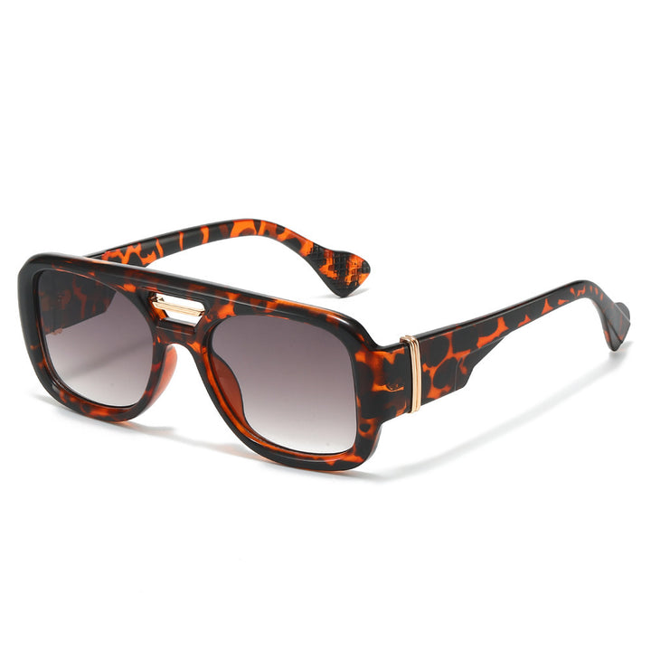 Zeitgenössische Übergroße Rechteckige Sonnenbrille Karnz