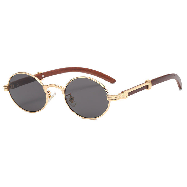 Elegante Runde Sonnenbrille mit Hochwertigem Metallrahmen Karnz