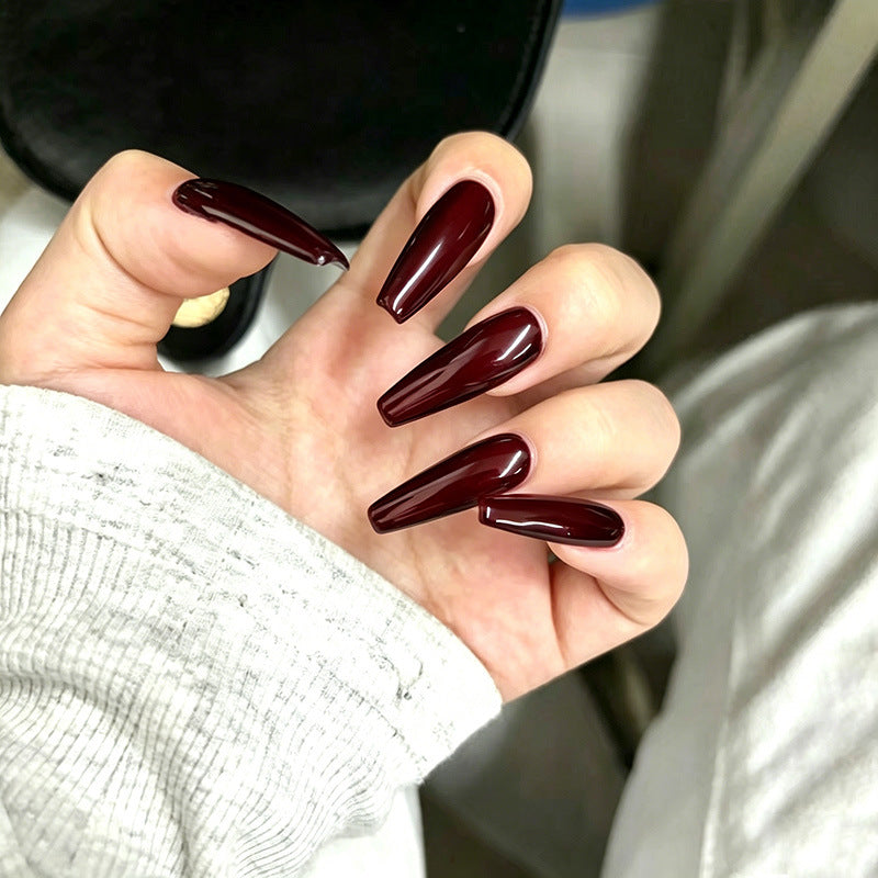 Elegante glitzernde Acrylnagelerweiterungen Karnz