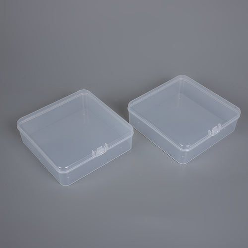 Transparente quadratische Aufbewahrungsbox Karnz