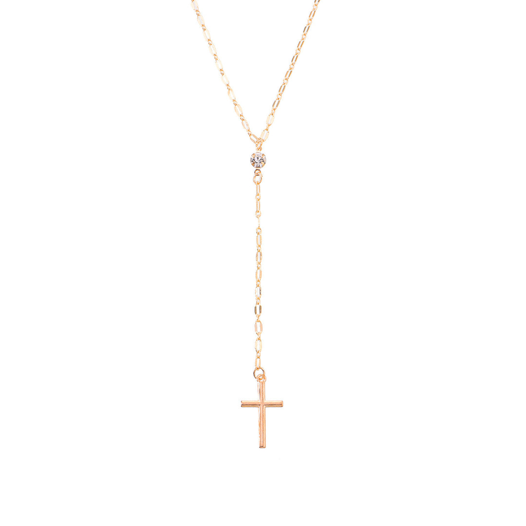 Zart Kreuz Lariat Halskette Karnz